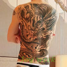 Tatuagem adesiva temporária, tatuagem de dragão lobo em tamanho grande para homens e mulheres 9 2024 - compre barato