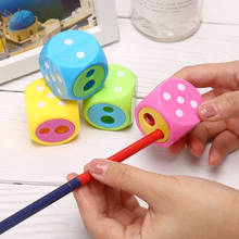 Plastic Dice Kawaii Automatic Pencil Sharpener Cutter Gift Creative Stationery Kids Toys School Office Supplies 4x 4cm 2024 - buy cheap