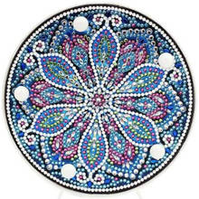 Lámpara LED de Mandala para pintar con diamantes, luz de punto de cruz, bordado, taladro completo, forma especial, decoración del hogar, regalo, lámpara de noche 2024 - compra barato