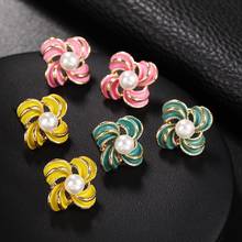 ZA Fashion Pearl Stud Earrings For Women Bohemian Wedding Statement Earings Party Gifts Bijoux Drop Shipping New Arrival Bijoux 2024 - buy cheap