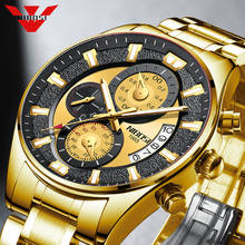 NIBOSI Fashion Mens Watches Top Brand Luxury Gold Clock Sports Chronograph Waterproof Business Watch Man Relogio Masculino 2024 - buy cheap