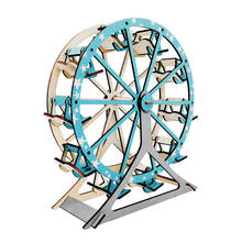 Ferris Wheel 3D Wooden Puzzle Laser Cutting Wooden Assembled Toy DIY Handmade Institution Building Toys for Children Kids 2024 - buy cheap