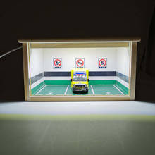 1:64 модель автомобиля чехол коробка витрина подземный гараж деревянный паркинг хранение пыленепроницаемый автомобиль игрушка Подарочный набор украшение дисплея 2024 - купить недорого