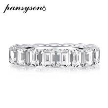 Женское Обручальное кольцо с изумрудом PANSYSEN, серебро 100% пробы, 925 пробы 2024 - купить недорого