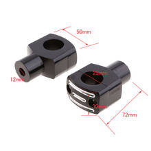 1 Inch CNC Motorcycle Handlebar Handle Bar Riser Clamp for Cruiser Chopper 25mm 2024 - buy cheap