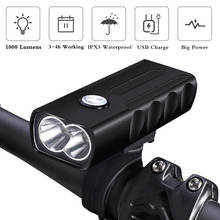 WasaFire BX2 Bicycle Light T6 L2 Bicycle Headlight LED USB Rechargeable MTB Front Light 1000LM 2600mAh Cycling Head Lamp Torch 2024 - buy cheap