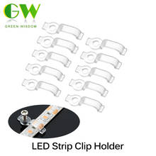 10 unids/lote de fijación de tira LED, Conector de Clip de montaje de 8mm y 10mm, soporte de Clip de paquete de alambre para tira LED impermeable 2024 - compra barato
