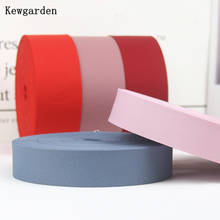 Kewgarden DIY Hairbow tie Accessories 1.5" 1" 3/8" 10 25 40mm Matte Fabric Layering Cloth Ribbons Handmade Tape Webbing 10 Meter 2024 - buy cheap