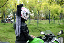 Hot New FreeStyle Motorcycle Helmet handmade Dreadlocks Decoration Punk Dirty Braid Motocross Racing For All Riders Man Women 2024 - buy cheap