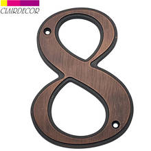 5 in 127mm Big House Number Door Address Number Zinc Alloy Screw Mounted Outdoor Address Sign #0-9 Aged bronze Color 2024 - buy cheap