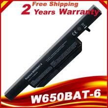 6 ячеек 5200 мАч аккумулятор для ноутбука W650BAT-6 Clevo 6-87-W650-4E42 K590C-I3 K610C-I5 K570N-I3 G150S K650D K750D K4 K5 P4 2024 - купить недорого