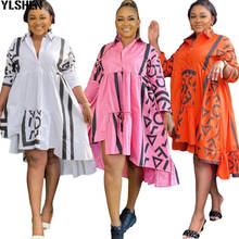 Summer African Dresses for Women Dashiki Print Irregular African Clothes Plus Size Vestidos Africa Cake Dress Christmas Robe 2024 - buy cheap