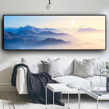Sunsets Natural mountain Abstract Painting Wall Art Pictures Painting Wall Art for Living Room Home Decor (No Frame) 2024 - buy cheap