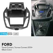 Doble Din Fascia Panel de Radio para tránsito FORD conectar Tourneo Connect 2013 + Dash Kit para salpicadero adaptador de placa Cubierta bisel frontal 2024 - compra barato
