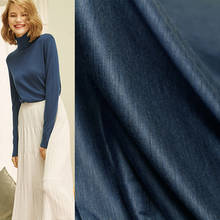 Pearlsilk голубая мягкая тонкая Глянцевая вязаная шерстяная ткань, материал для одежды, осенняя женская футболка, швейная ткань, бесплатная доставка 2024 - купить недорого