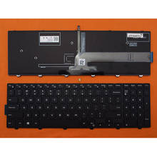 Eua qwerty novo teclado de substituição para dell inspiron 5542 5543 5545 5547 5548 5551 5552 5555 portátil com luz de fundo 2024 - compre barato