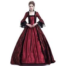 High Quality Lace Long Sexy Party Halloween Costume Women Cosplay Medieval Palace Princess Dress Adults Vintage evening gown 3XL 2024 - buy cheap