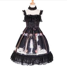 Cute Kawaii JSK Dress Gothic Lolita Dress Cos Loli Spaghetti Strap Sweet Tea Party Princess Vestidos 2024 - buy cheap
