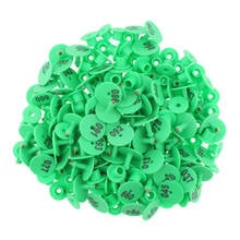 100PCS 001-100 Pre Numbered Livestock Ear Tag for Pig Goat Cow Sheep Green 2024 - buy cheap