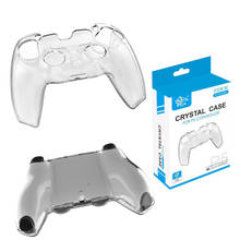 Funda transparente de cristal para mando de PS5, cubierta protectora de plástico para mando de PS5, carcasa dura para PC 2024 - compra barato