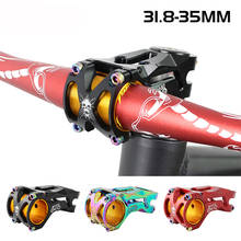 Vástagos de manillar de bicicleta de montaña, ET-407 CNC AL 6061 T6 DH AM, 17 grados, 31,8/35x70mm, BMX 2024 - compra barato