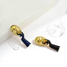 Lanterna nova moda broche de rosto de ouro, masculino e feminino, broche de elo 2024 - compre barato