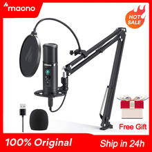 MAONO PM422 USB Microphone Zero Delay Monitoring 192KHZ/24BIT Professional Cardioid Condenser Mic With Touch Mute Button YouTube 2024 - buy cheap