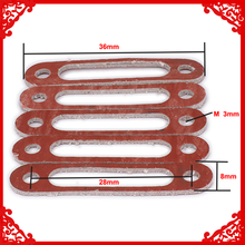 5/25/50/100pcs Exhaust Engine Plastic Manifold Gasket for 1/10 RC Hobby ModelCar HSP Himoto HPI Traxxas Losi Axial Kyosho RedCat 2024 - buy cheap