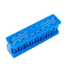 1 шт. пластиковый стоматологический мини Endo измерительный блок Autoclavable Эндодонтический блок файлов стоматологический инструмент корневая модель канала линейка синий 2024 - купить недорого