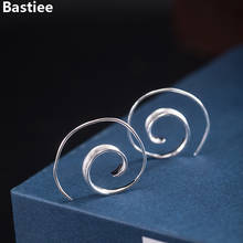 Bastiee-pendientes de plata de ley 925 con forma de tornillo para mujer, aretes colgantes, accesorios, chinos 2024 - compra barato