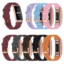 Correa de nailon a la moda para Fitbit Charge 3/3 SE /Charge 4/4 SE, correa de reloj de repuesto, correa de reloj ajustable de tela tejida de nailon 2024 - compra barato