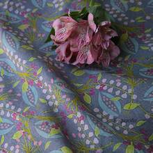 Original plant flowers digital printing pure linen fabric  High-grade linen fabric 2024 - buy cheap