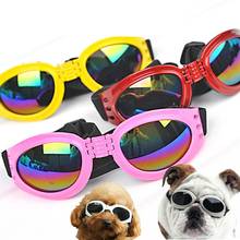 Gafas de sol plegables para mascotas, lentes de sol con protección UV, impermeables, a la moda, en 6 colores, accesorios para gatos y perros 2024 - compra barato