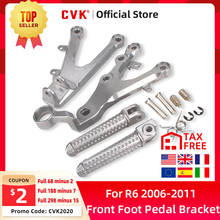 CVK Front Foot Rests Pedal Bracket Assembly Kit For Yamaha YZF R6 2006 2007 2008 2009 2010 2011 YZF600 YZF-R6 Motorcycle 2024 - buy cheap