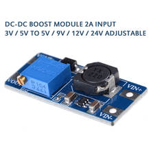 Módulo de refuerzo ajustable MT3608 DC-DC, convertidor de 2V-24V a 5V, 9V, 12V, 28V, CC, 2A 2024 - compra barato