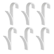 6pcs High For Heated Towel Radiator Rail Bath Hook Holder Clothes Hanger Scarf Hanger For Home Supplies  Radiator Hook 2024 - buy cheap