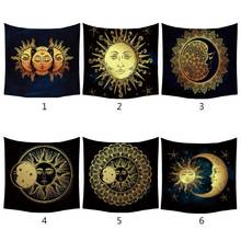 Tapiz de Tarot de pared psicodélico, accesorios de adivinación de tela de sol y luna con chakras de arte, decoraciones para el hogar 2024 - compra barato