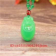 Chinese Hand Necklace Pendant Jadeite Jewelry Ruyi Fashion Gifts Charm Women Carved Natural Amulet Men Jade Green for 2024 - buy cheap