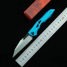 Lemifshe faca dobrável para acampamento 7650, faca de lâmina de alumínio com braçadeira, faca para frutas em áreas externas e caça 2024 - compre barato