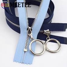 Meetee 2pcs 20/30cm Close-End 40-70cm Open-End 3# Metal Zipper for Bags Garment DIY Textile Decoration Zip Sewing Accessories 2024 - buy cheap