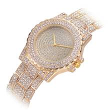 2020 модные женские часы, роскошные часы с бриллиантами, женские часы из розового золота, браслет из нержавеющей стали, кварцевые наручные часы, лучший подарок 2024 - купить недорого