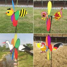 New Sell 3D Large Animal Bee Windmill Wind Spinner Whirligig Yard Garden Decor 2024 - buy cheap