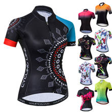 Weimostar Pro Cycling Jersey Women Summer Short Sleeve Bicycle Shirt Breathable Bike mtb Jersey Mountain Cycling Clothing Ropa 2024 - buy cheap