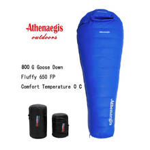 Athenaegis Ultralight Comfortable Waterproof 800g White Goose Down Filling Can Be Spliced Winter Sleeping Bag 2024 - buy cheap