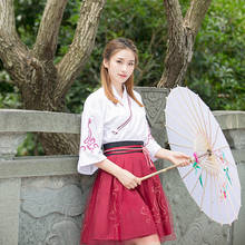 New Style Traditional Folk Dance Costumes Hanfu Costume Tang Dynasty Girls Clothes Ancient Chinese Clothing Top + Skirt 2024 - buy cheap