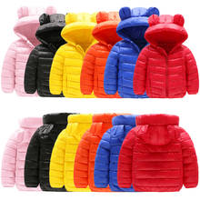 Jaqueta quente para meninos e meninas, casaco com capuz para crianças 2024 - compre barato