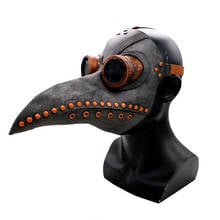 Funny Medieval Plague Doctor Schnabel Bird Mask Latex Cosplay Masks Beak Adult Halloween Event Cosplay Props Unisex 2024 - buy cheap