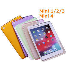 Para iPad Mini 1 2 3 4 caso TPU transparente, blando de cristal funda de parachoques de TPU para iPad Mini 7,9 "Ultra delgado estuche de silicona transparente A1550 2024 - compra barato