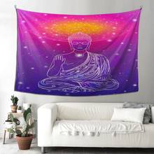 Buddha 3D Printed small 95x73cm Wall Tapestry Cheap Wall Hanging Bohemian Mandala Tapestries Art Decor 2024 - buy cheap
