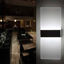 Lámpara LED de pared para interiores, luz acrílica moderna de 3/6/12W, AC85-265V, blanco cálido, blanco frío, para cama, sala de estar 2024 - compra barato